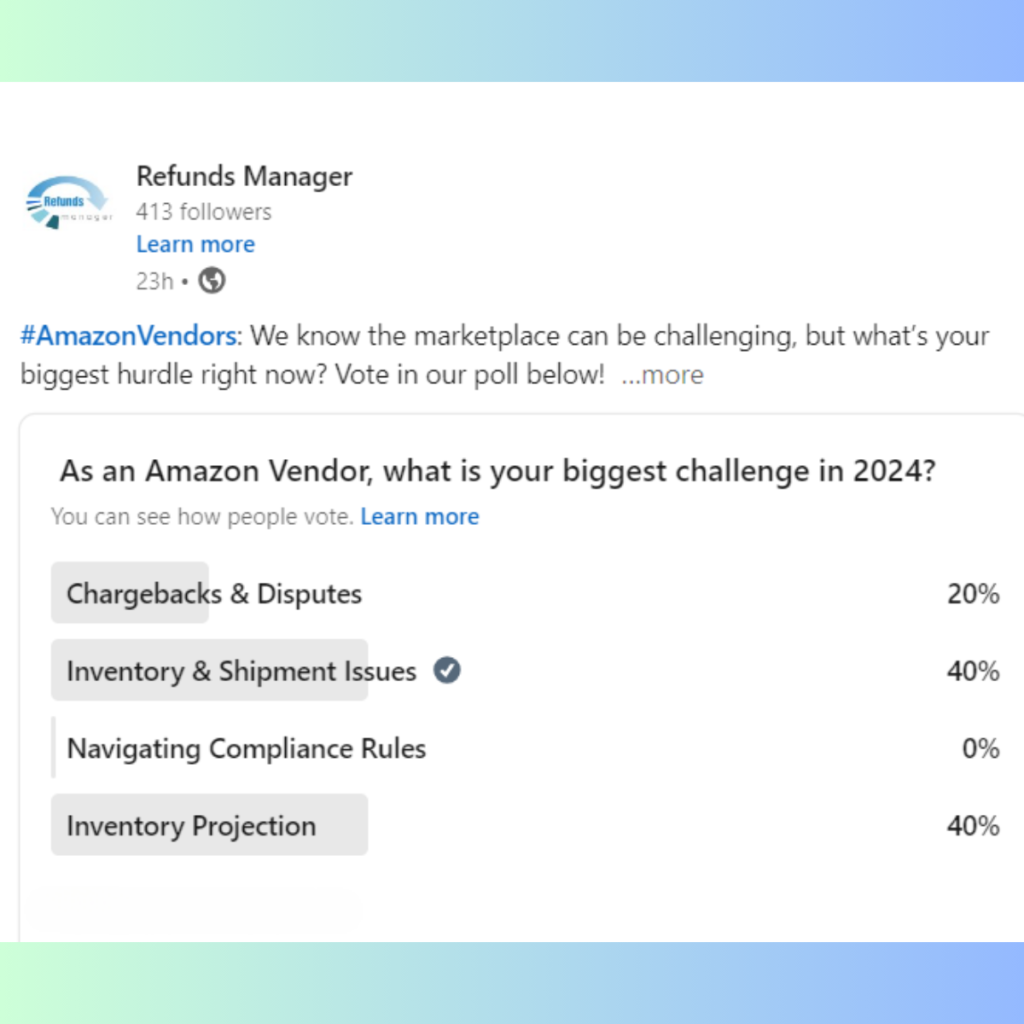 Amazon Vendor Poll